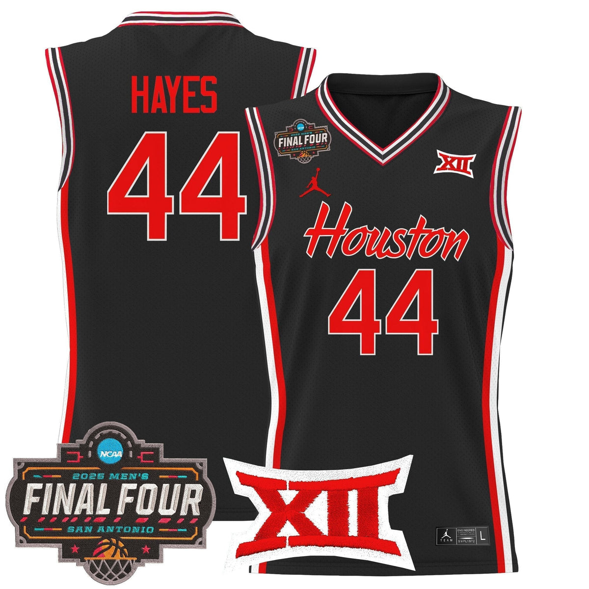 HOU 2025 Final Four Patch Basketball Jersey - Stitched product image 19, provided for visual reference and product detail