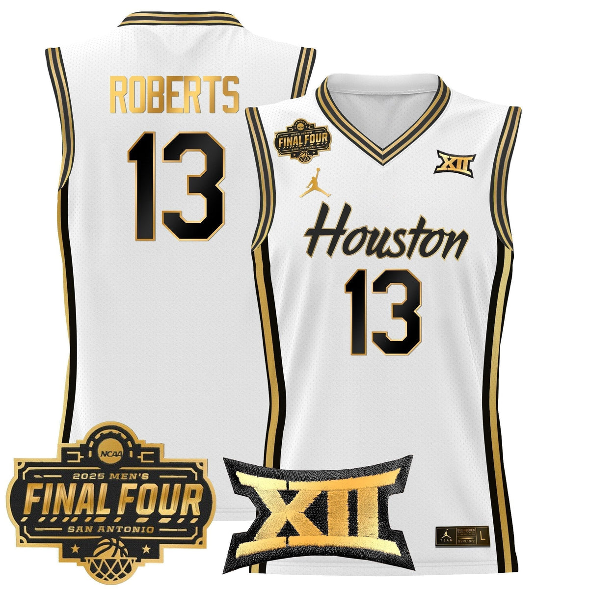 HOU 2025 Final Four Patch Basketball Jersey - Stitched product image 37, provided for visual reference and product detail