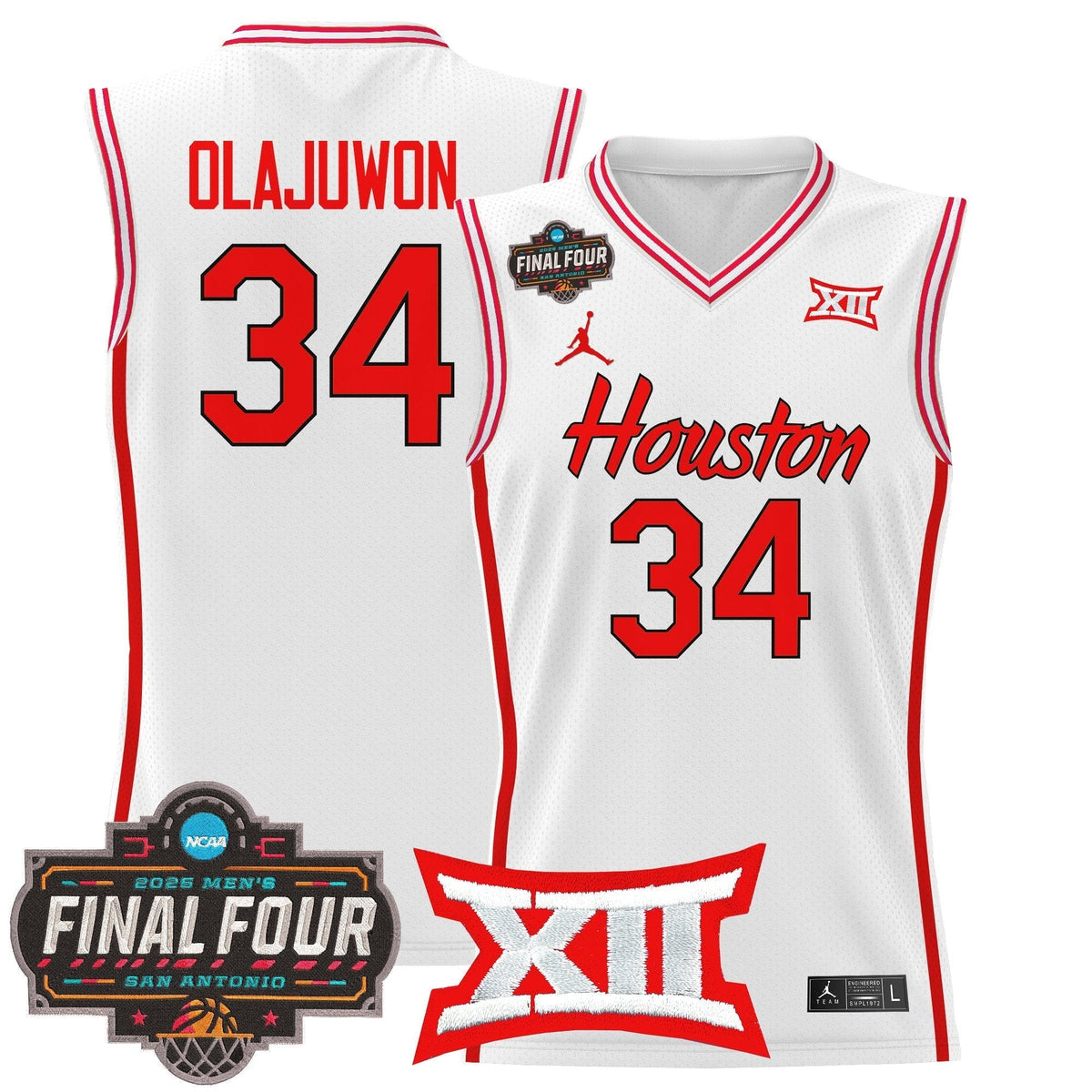 HOU 2025 Final Four Patch Basketball Jersey - Stitched product image 11, provided for visual reference and product detail