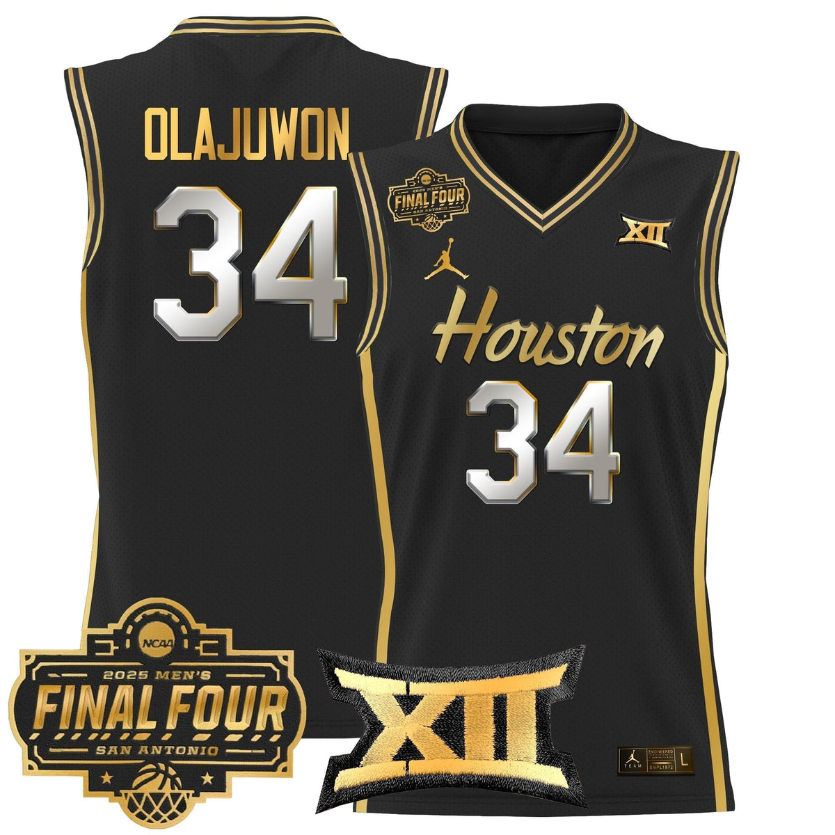 HOU 2025 Final Four Patch Basketball Jersey - Stitched product image 34, provided for visual reference and product detail