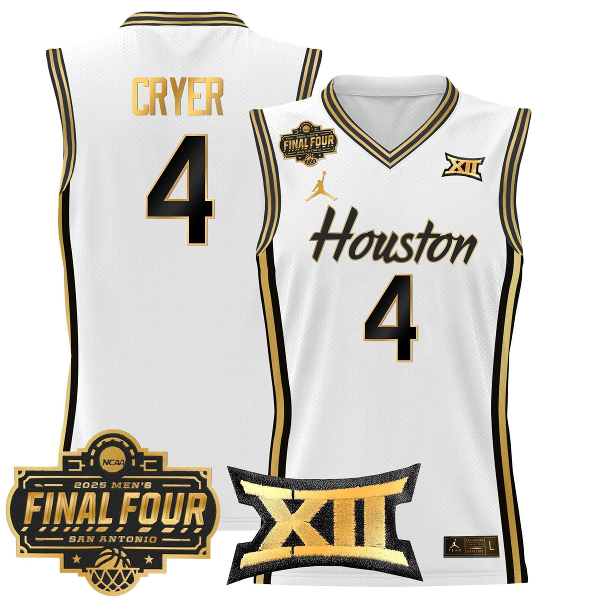 HOU 2025 Final Four Patch Basketball Jersey - Stitched product image 36, provided for visual reference and product detail