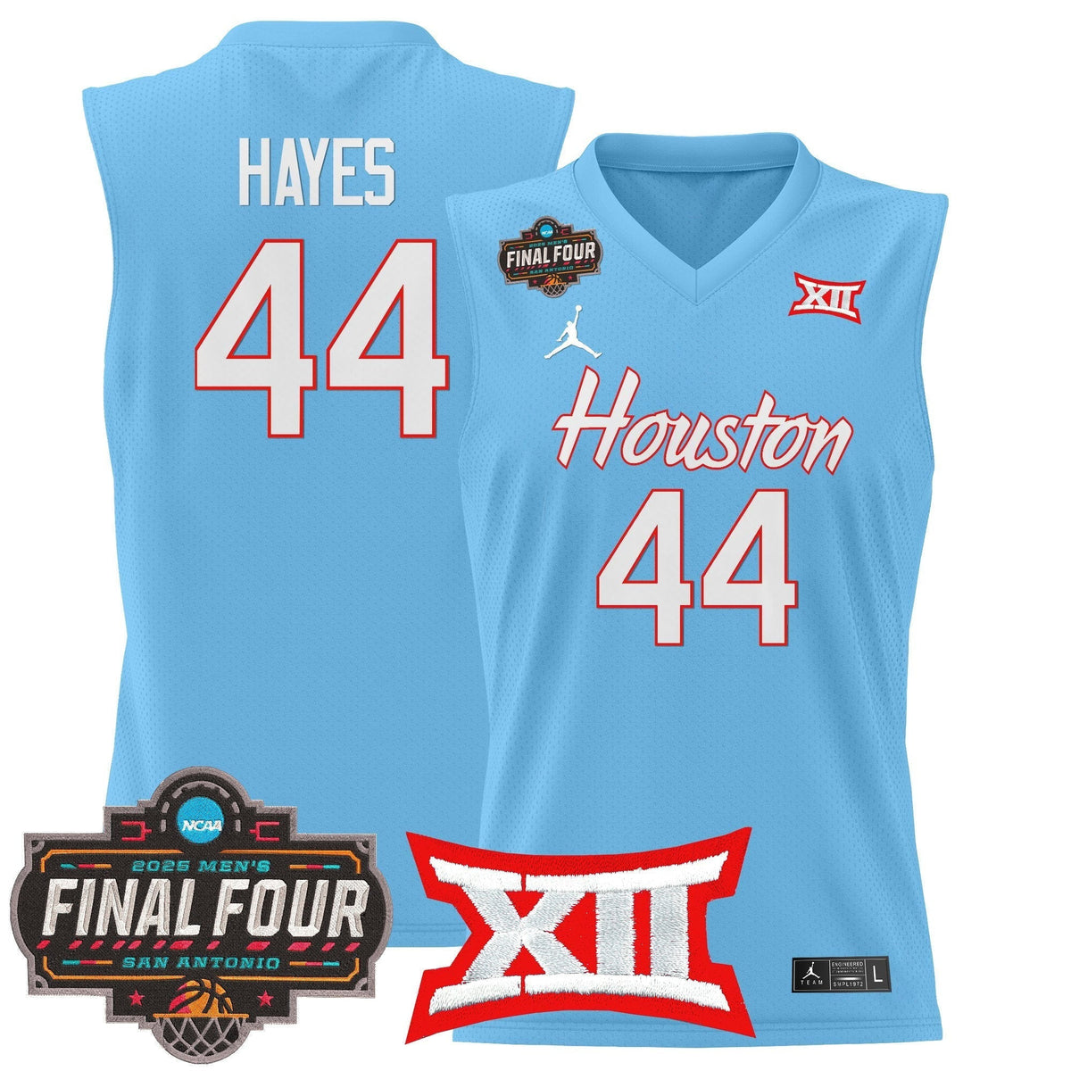 HOU 2025 Final Four Patch Basketball Jersey - Stitched product image 6, provided for visual reference and product detail