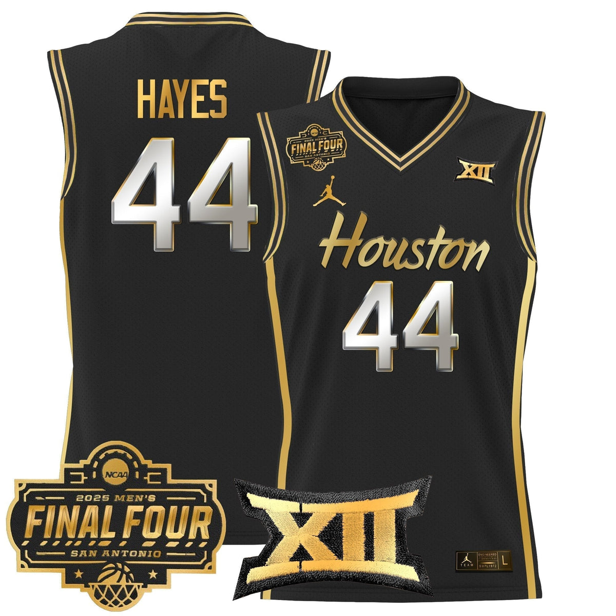 HOU 2025 Final Four Patch Basketball Jersey - Stitched product image 33, provided for visual reference and product detail
