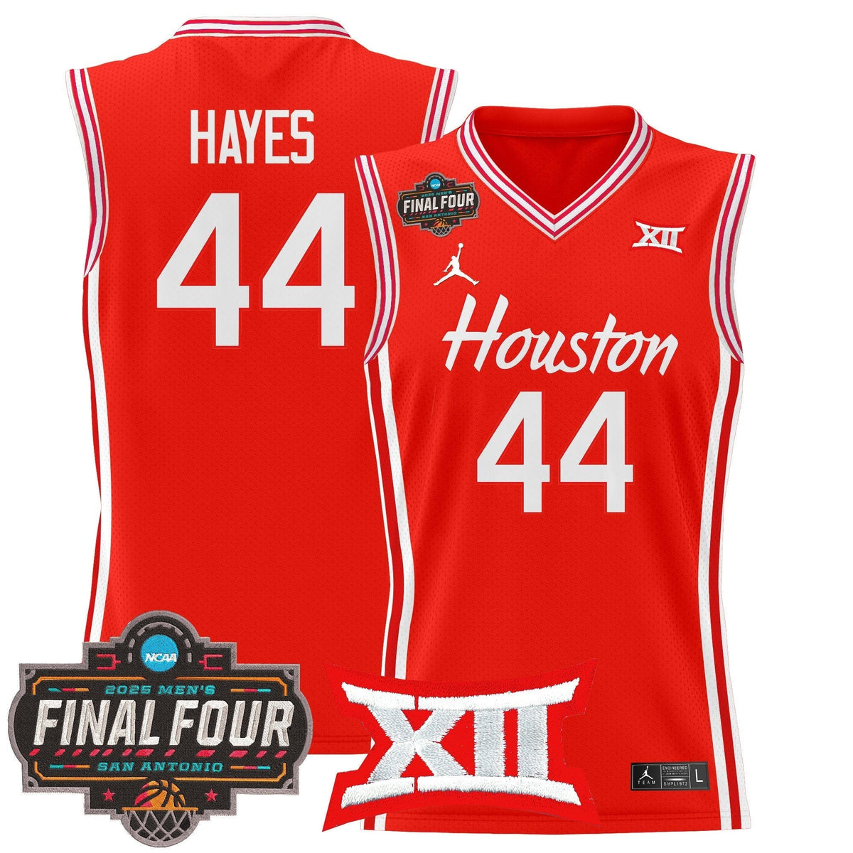HOU 2025 Final Four Patch Basketball Jersey - Stitched product image 26, provided for visual reference and product detail