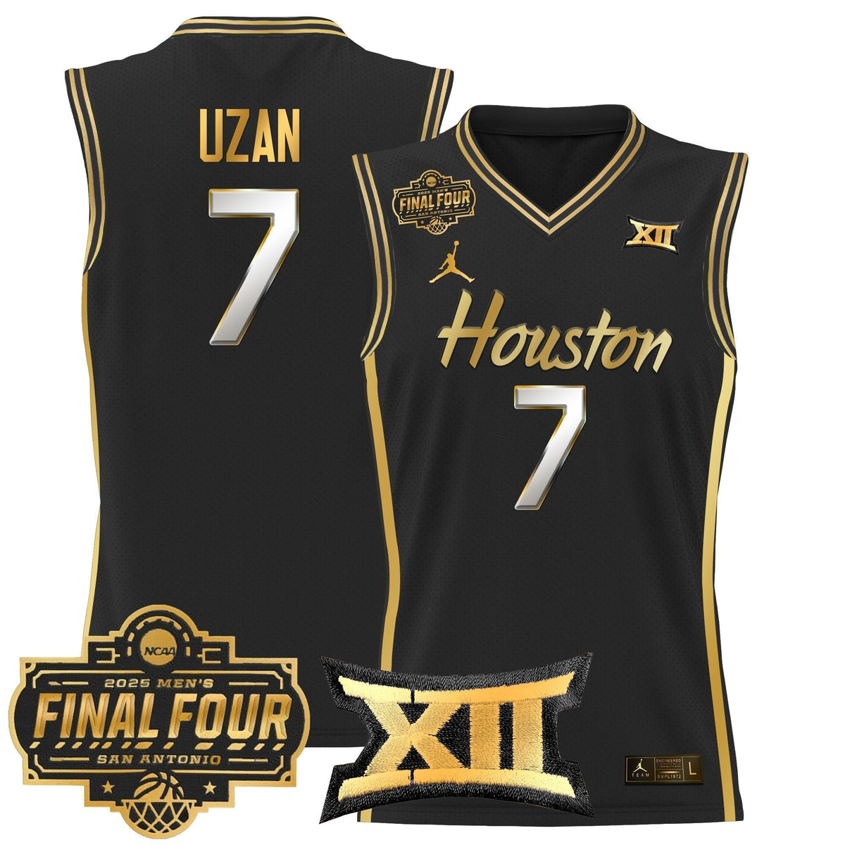 HOU 2025 Final Four Patch Basketball Jersey - Stitched product image 31, provided for visual reference and product detail