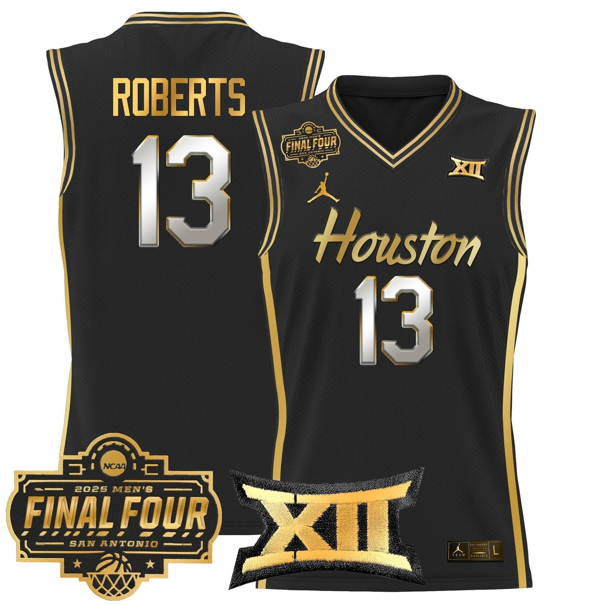 HOU 2025 Final Four Patch Basketball Jersey - Stitched product image 30, provided for visual reference and product detail