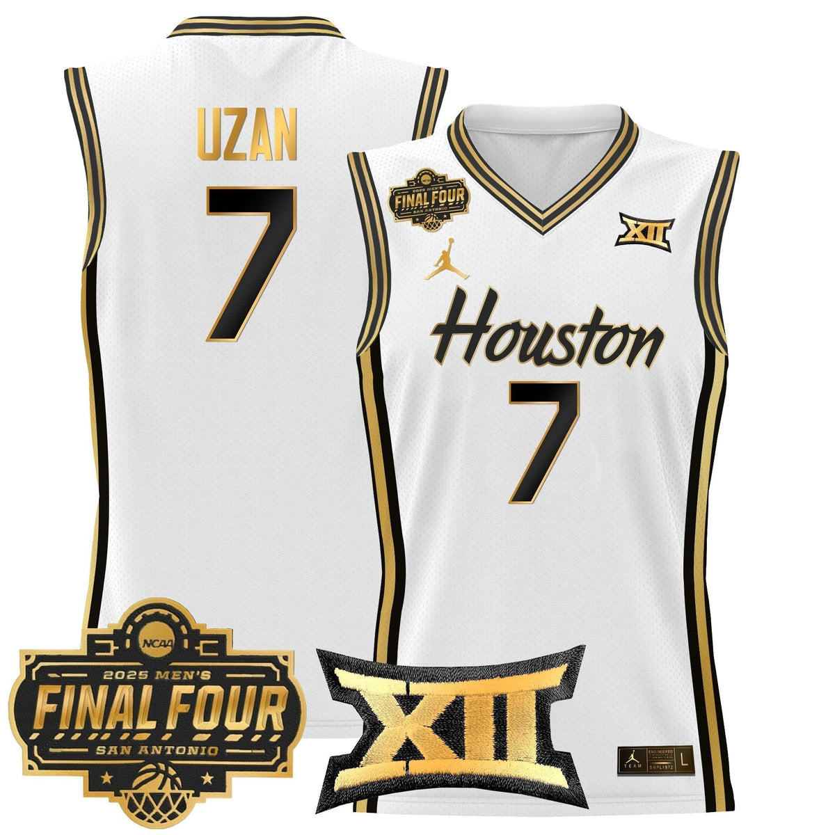 HOU 2025 Final Four Patch Basketball Jersey - Stitched product image 38, provided for visual reference and product detail