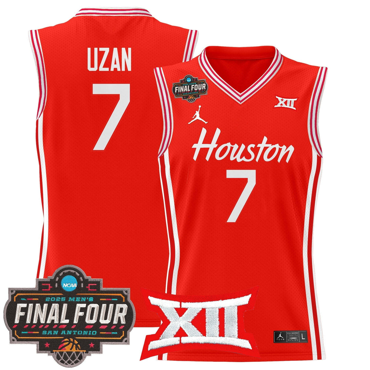HOU 2025 Final Four Patch Basketball Jersey - Stitched product image 24, provided for visual reference and product detail