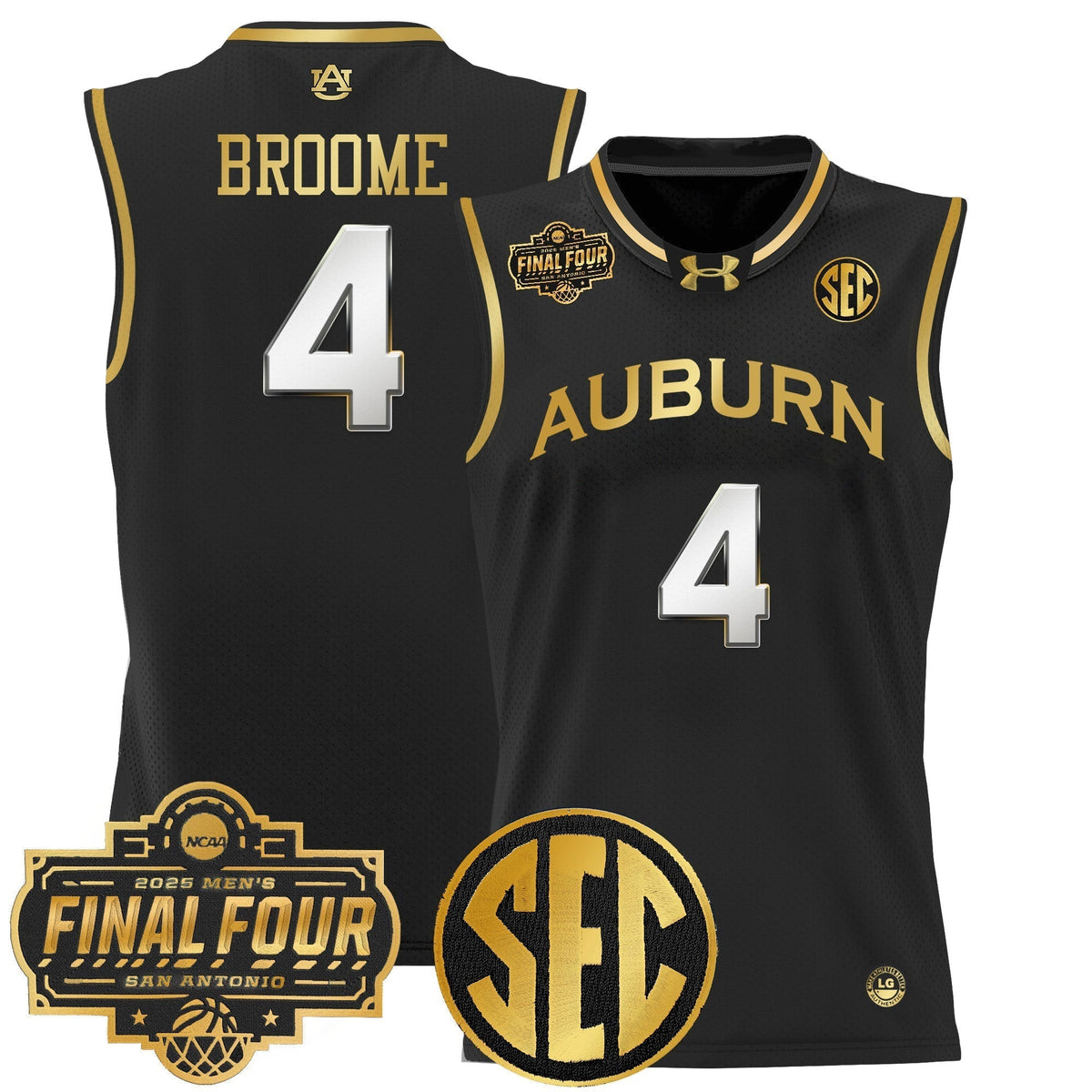 AUB 2025 Final Four Patch Lightweight Basketball Jersey - Stitched product image 33, provided for visual reference and