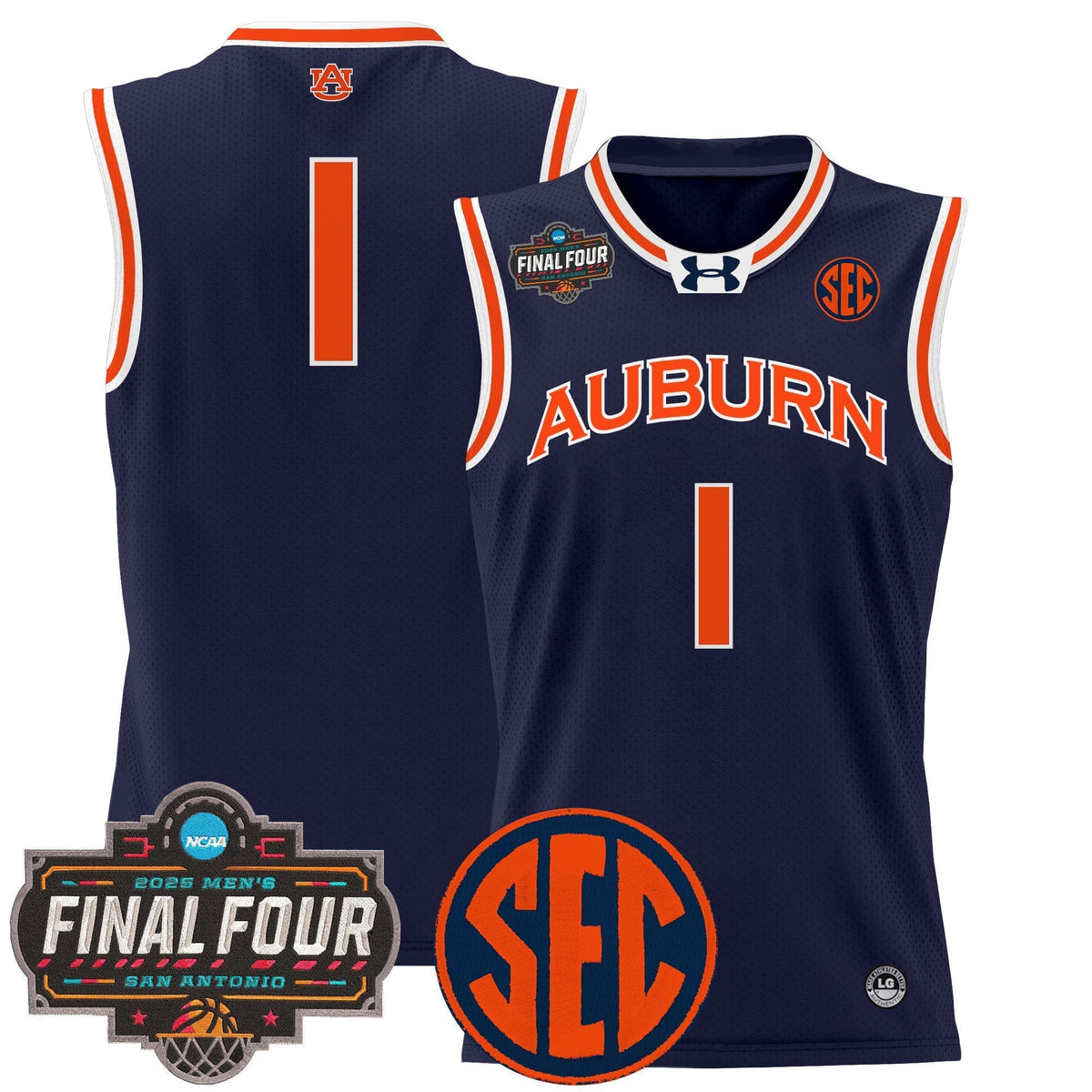 AUB 2025 Final Four Patch Lightweight Basketball Jersey - Stitched product image 14, provided for visual reference and