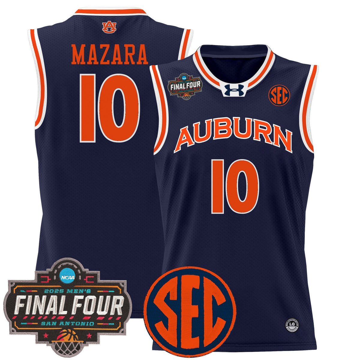 AUB 2025 Final Four Patch Lightweight Basketball Jersey - Stitched product image 4, provided for visual reference and