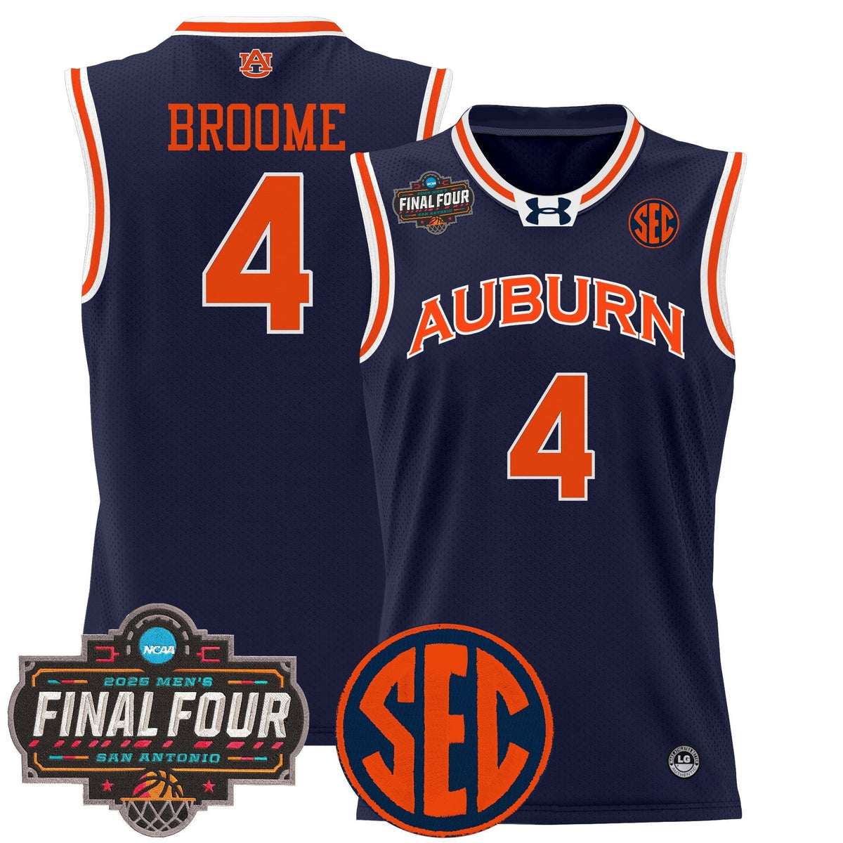 AUB 2025 Final Four Patch Lightweight Basketball Jersey - Stitched product image 17, provided for visual reference and