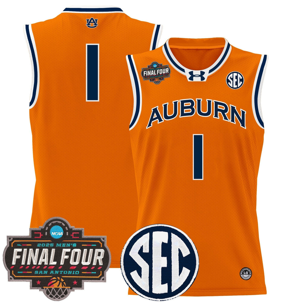 AUB 2025 Final Four Patch Lightweight Basketball Jersey - Stitched product image 24, provided for visual reference and