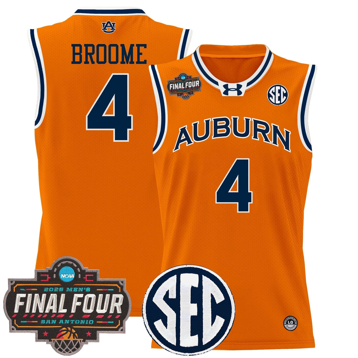AUB 2025 Final Four Patch Lightweight Basketball Jersey - Stitched product image 16, provided for visual reference and