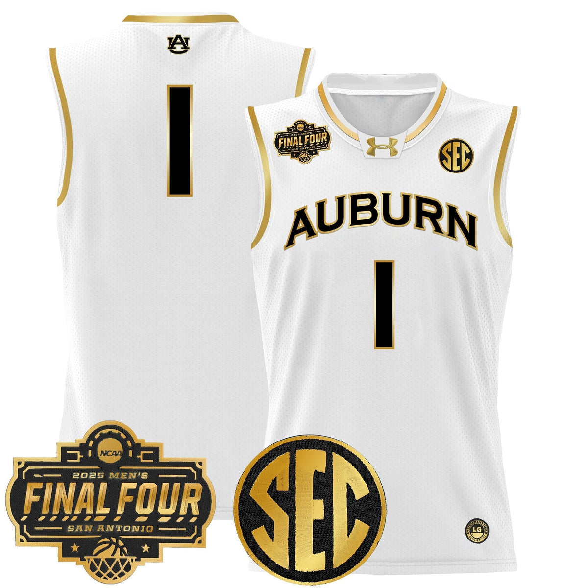 AUB 2025 Final Four Patch Lightweight Basketball Jersey - Stitched product image 32, provided for visual reference and