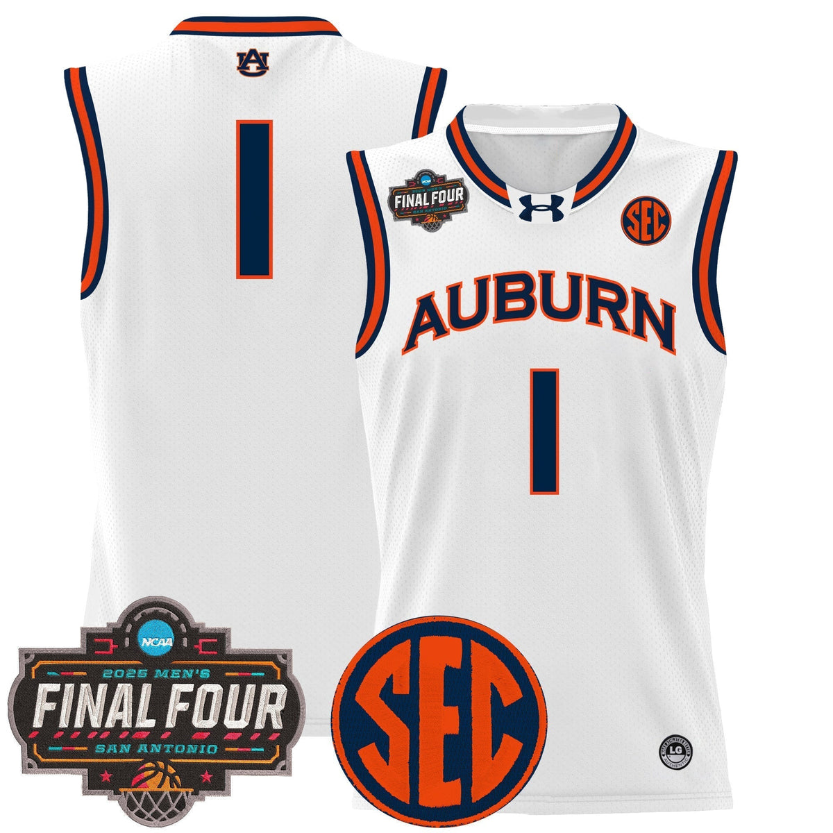 AUB 2025 Final Four Patch Lightweight Basketball Jersey - Stitched product image 15, provided for visual reference and