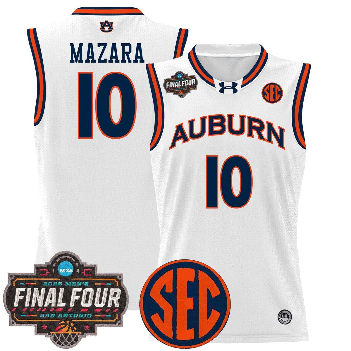 AUB 2025 Final Four Patch Lightweight Basketball Jersey - Stitched product image 5, provided for visual reference and