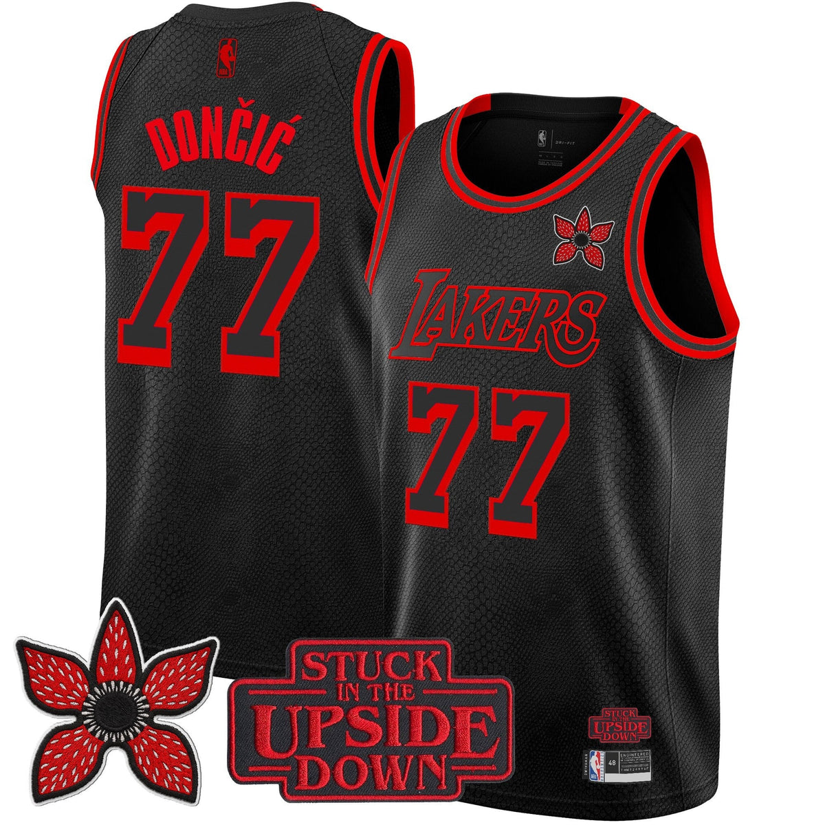 LAL 'Stranger Things Edition' Swingman Jersey - Stitched product image 2, provided for visual reference and product detail