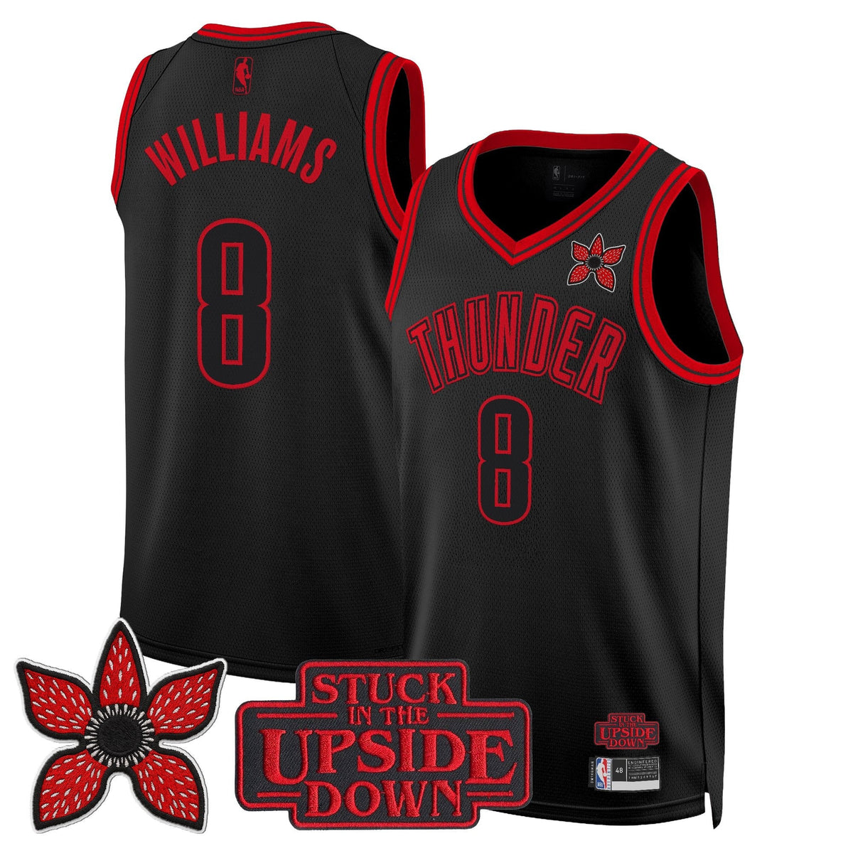 OKC 'Stranger Things Edition' Swingman Jersey - Stitched product image 3, provided for visual reference and product detail