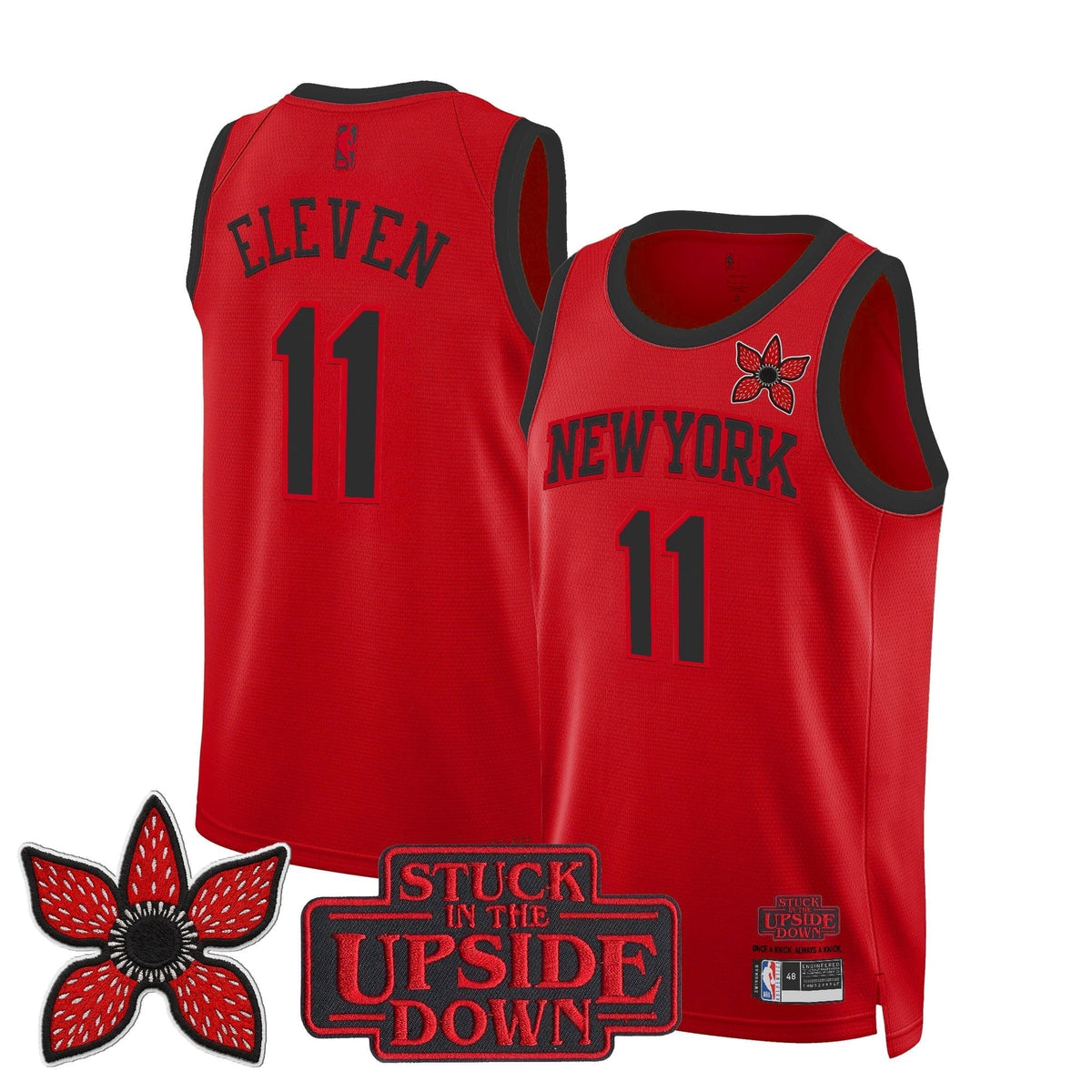 NYK 'Stranger Things Edition' Swingman Jersey - Stitched product image 11, provided for visual reference and product detail