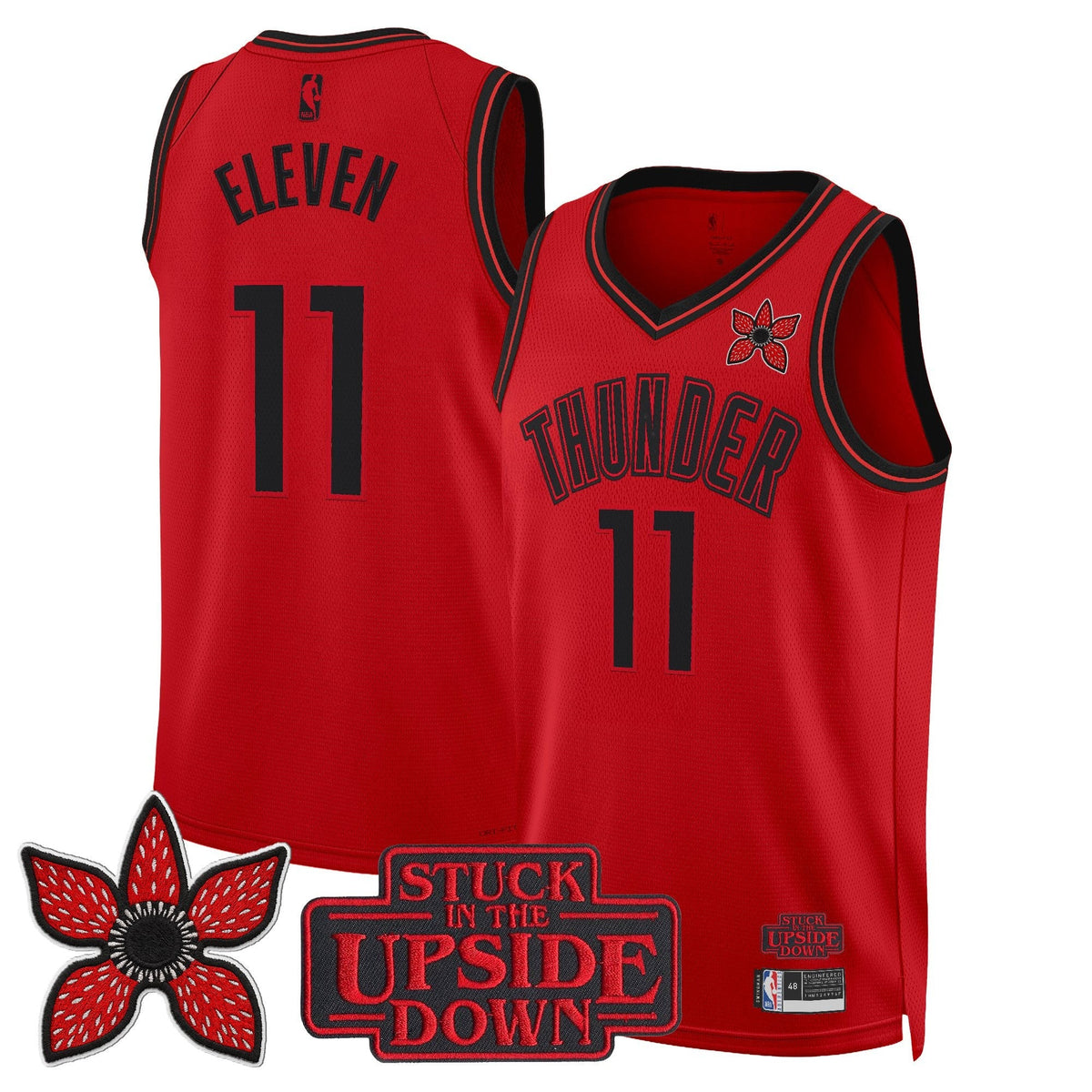 OKC 'Stranger Things Edition' Swingman Jersey - Stitched product image 8, provided for visual reference and product detail