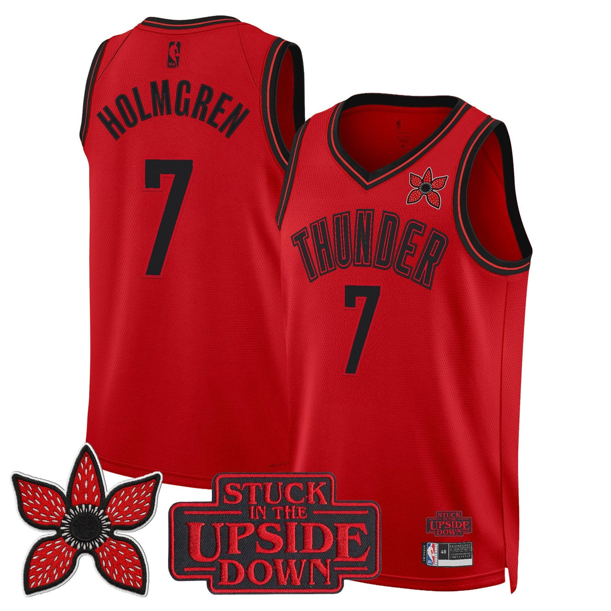 OKC 'Stranger Things Edition' Swingman Jersey - Stitched product image 11, provided for visual reference and product detail