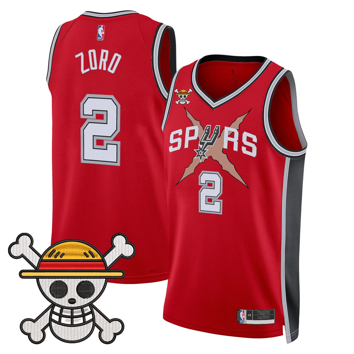 SAS x One Piece Jersey Collection - Stitched product image 22, provided for visual reference and product detail review