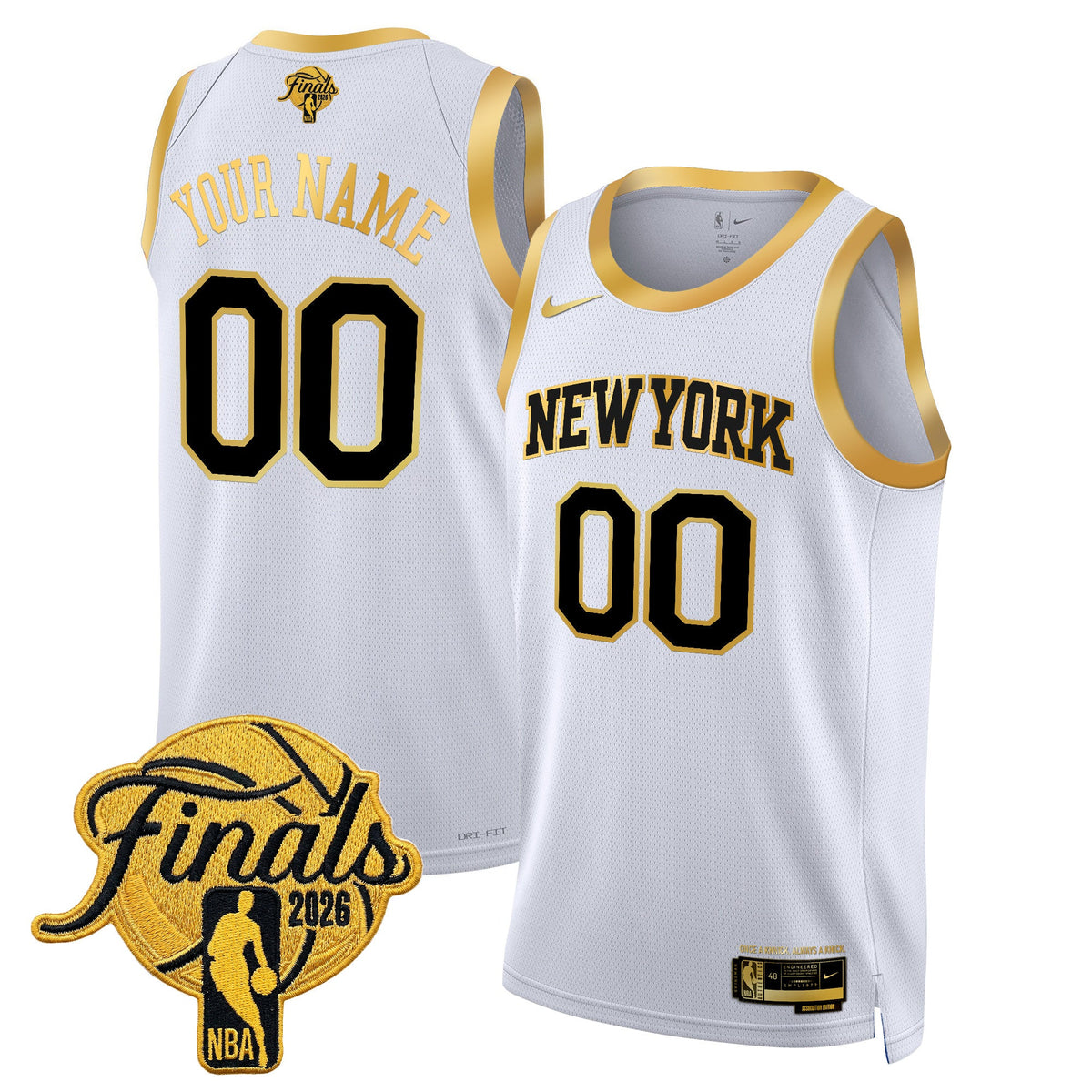 New York Knicks 2026 Finals Custom Swingman Jersey - All Stitched product image 5, provided for visual reference and product