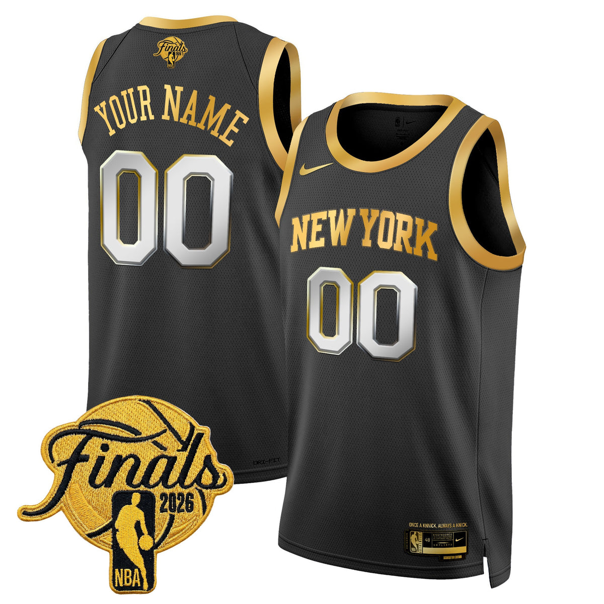 New York Knicks 2026 Finals Custom Swingman Jersey - All Stitched product image 4, provided for visual reference and product