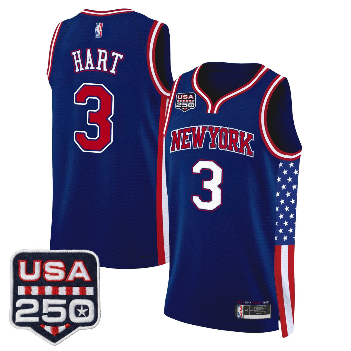 New York Knicks "America 250 Edition" Swingman Jersey - All Stitched for Men product image 21, provided for visual reference