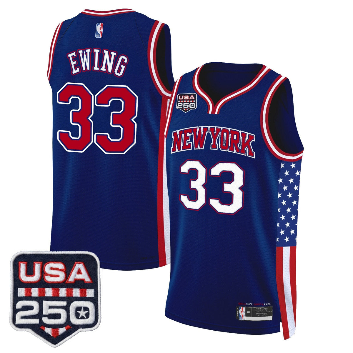 New York Knicks "America 250 Edition" Swingman Jersey - All Stitched for Men product image 14, provided for visual reference