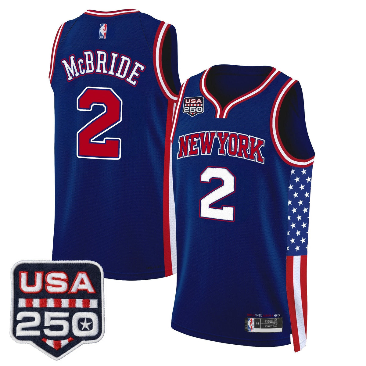 New York Knicks "America 250 Edition" Swingman Jersey - All Stitched for Men product image 13, provided for visual reference