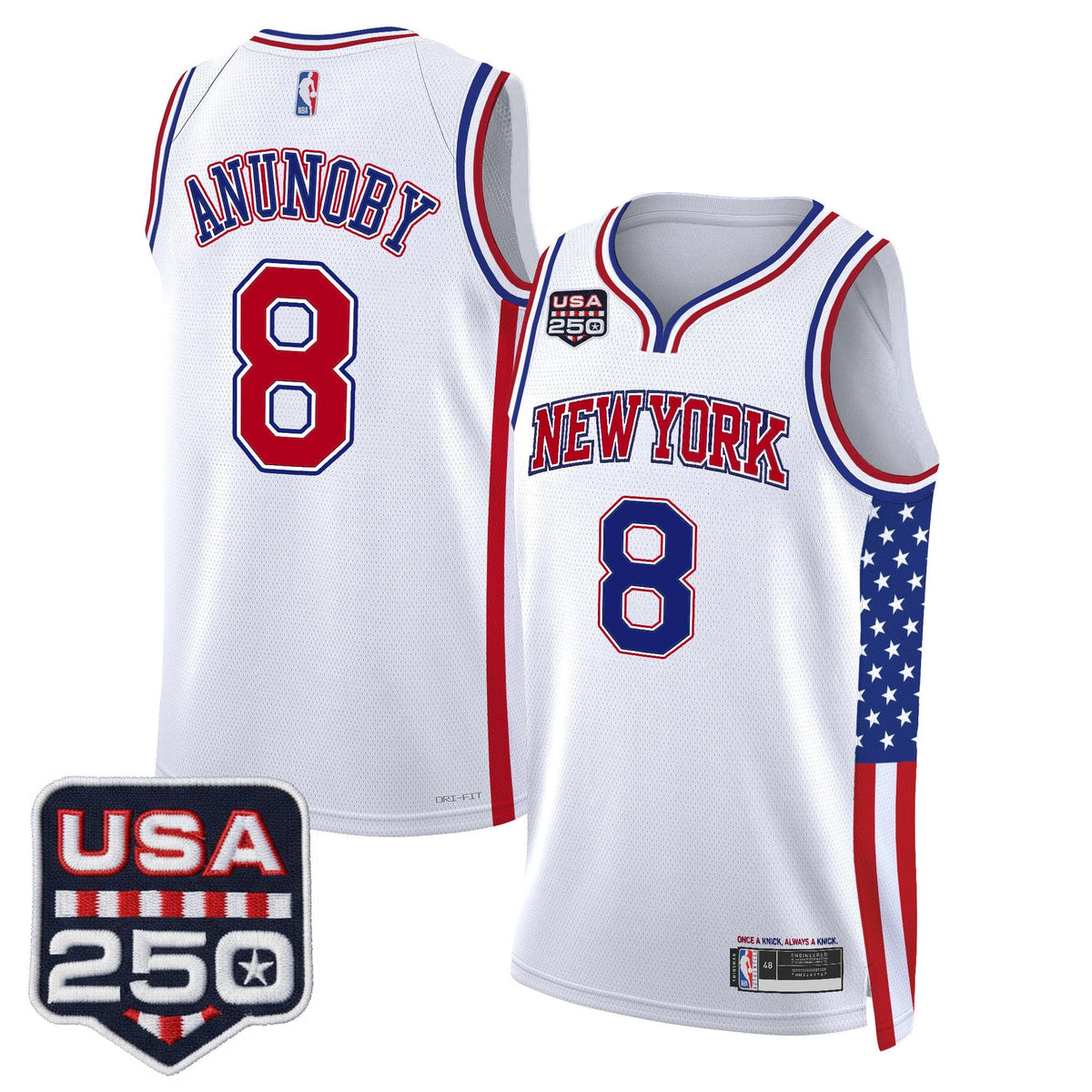 New York Knicks "America 250 Edition" Swingman Jersey - All Stitched for Men product image 1, provided for visual reference