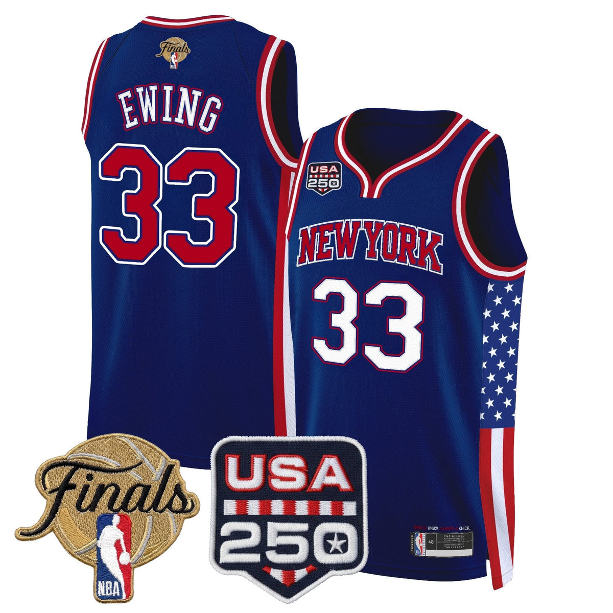 New York Knicks "America 250 Edition" 2026 Finals Patch Swingman Jersey - All Stitched for Men product image 16, provided