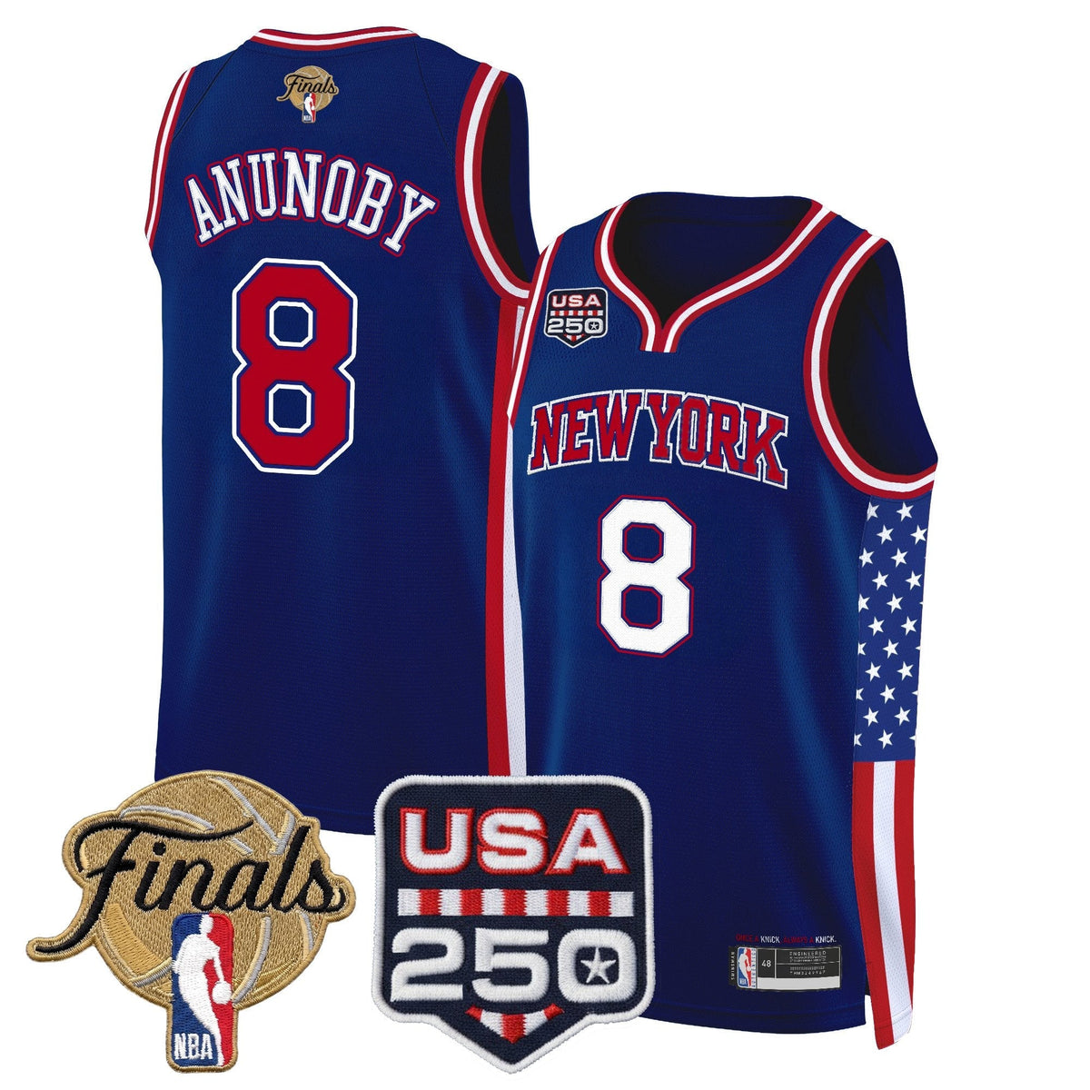 New York Knicks "America 250 Edition" 2026 Finals Patch Swingman Jersey - All Stitched for Men product image 5, provided for