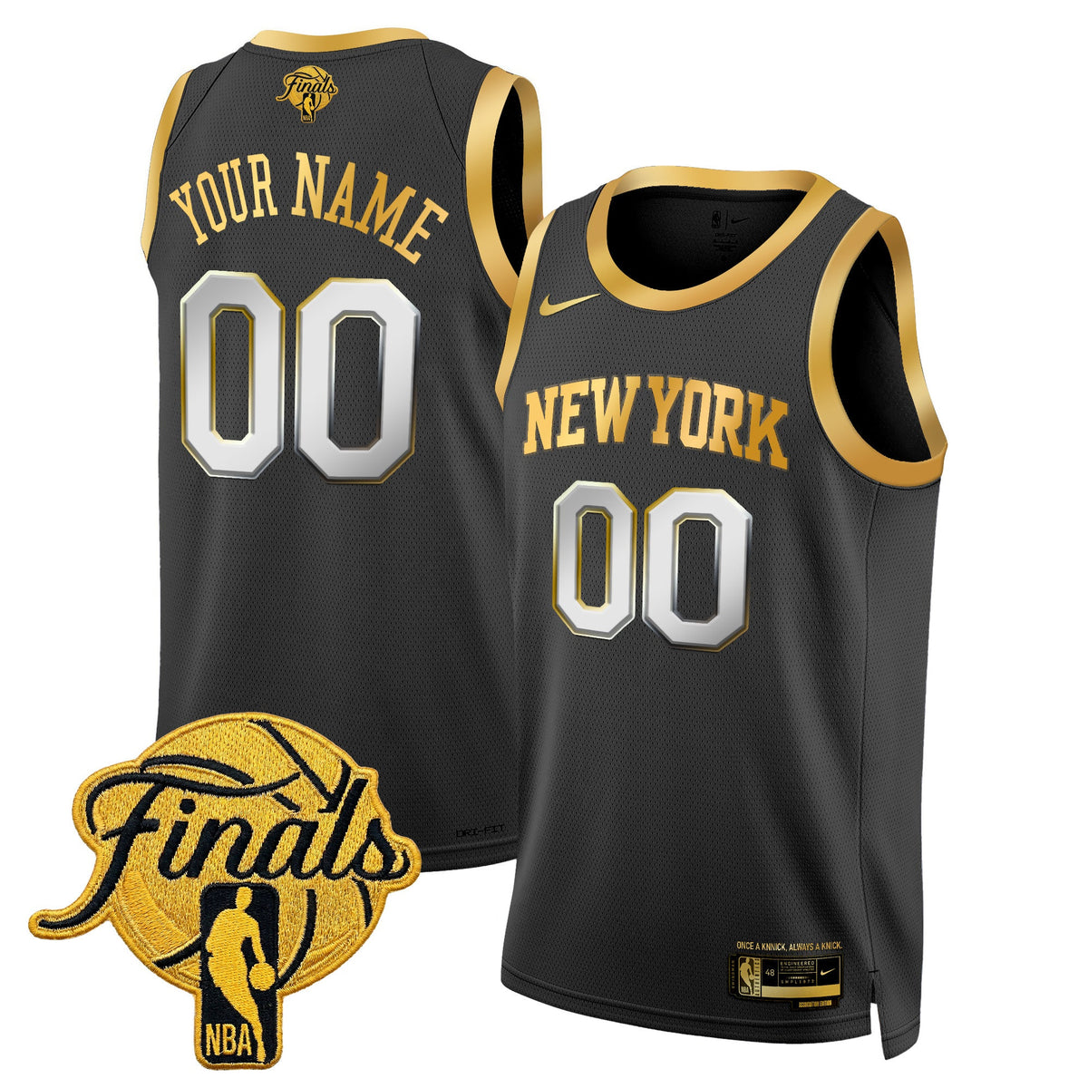 New York Knicks 2026 Finals Custom Swingman Jersey V2 - All Stitched product image 5, provided for visual reference and