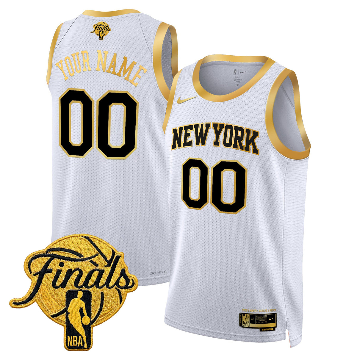 New York Knicks 2026 Finals Custom Swingman Jersey V2 - All Stitched product image 1, provided for visual reference and