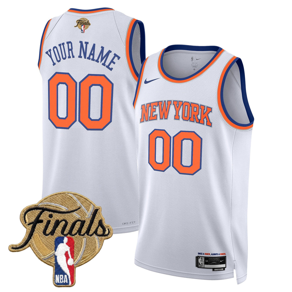 New York Knicks 2026 Finals Custom Swingman Jersey V2 - All Stitched product image 4, provided for visual reference and