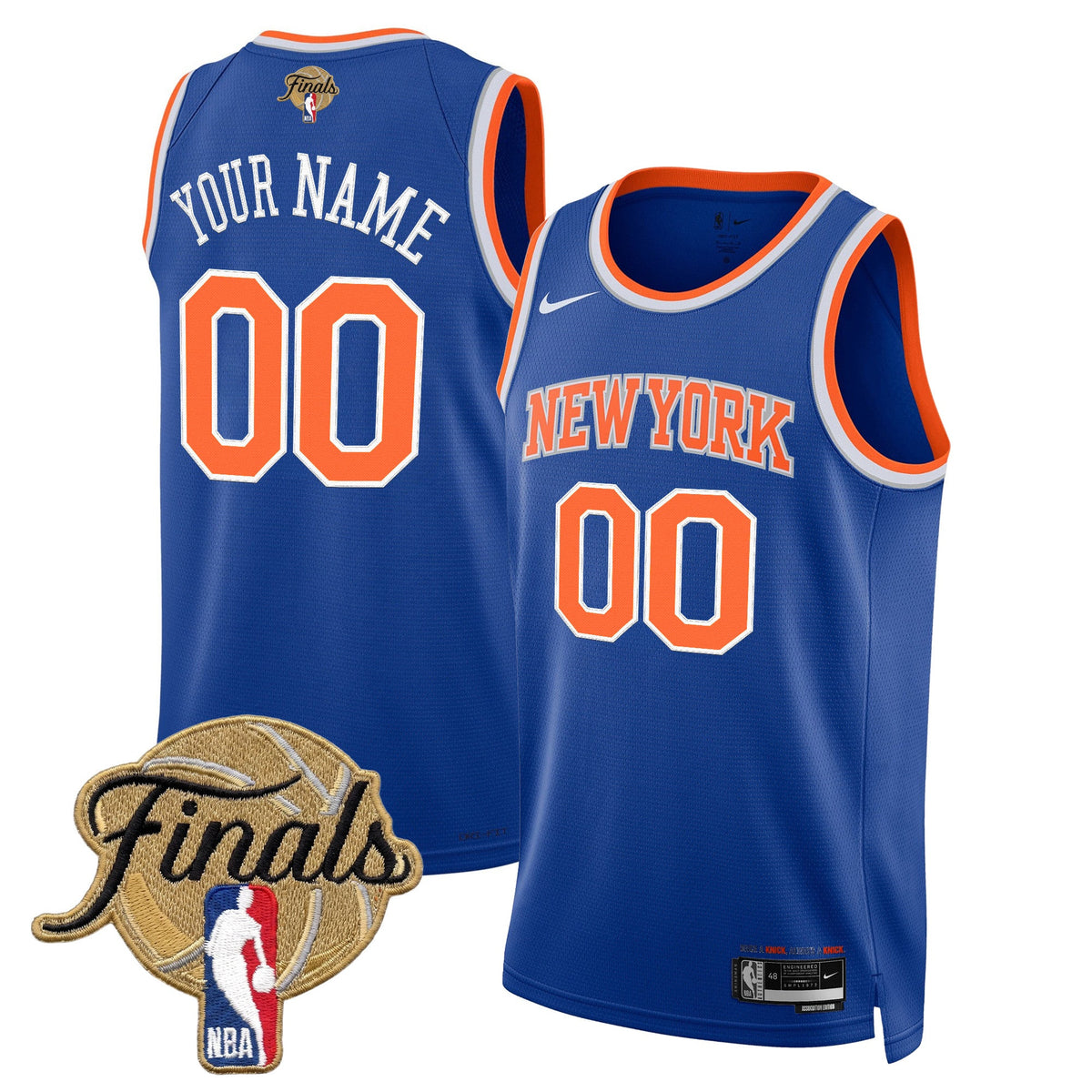 New York Knicks 2026 Finals Custom Swingman Jersey V2 - All Stitched product image 3, provided for visual reference and