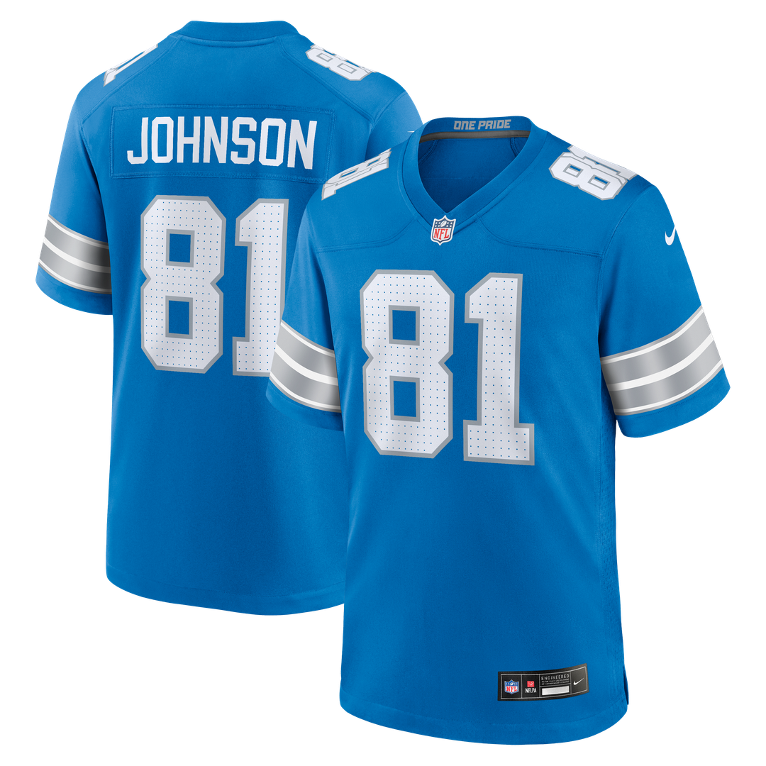 Detroit Lions Calvin Johnson Nike Blue Team Retired Game product image 1