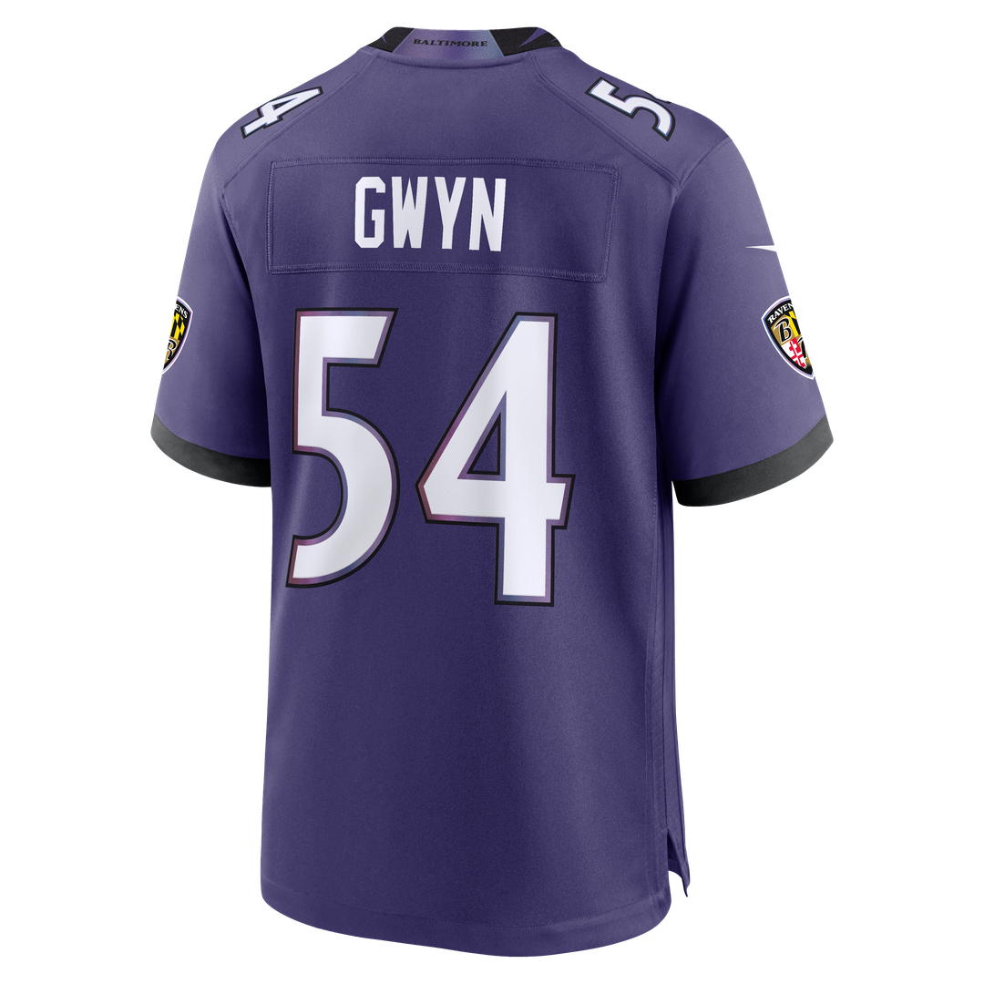 Baltimore Ravens Jovaughn Gwyn Nike Purple Game Jersey product image 3