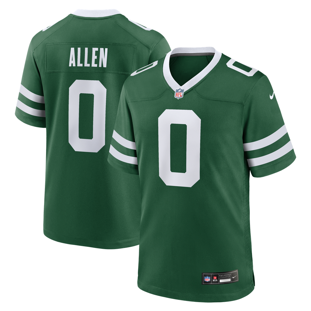 New York Jets Braelon Allen Nike Legacy Green Game Jersey product image 1