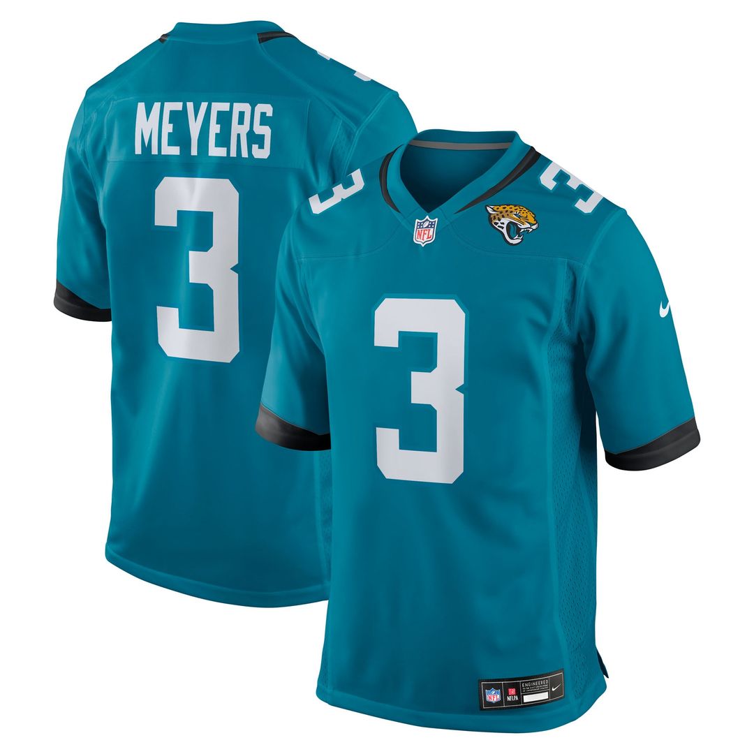 Jacksonville Jaguars Jakobi Meyers Nike Teal Game Jersey product image 1