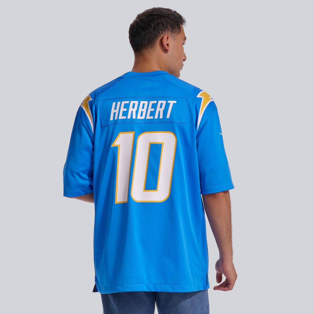 Los Angeles Chargers Justin Herbert Nike Powder Blue Game product image 16