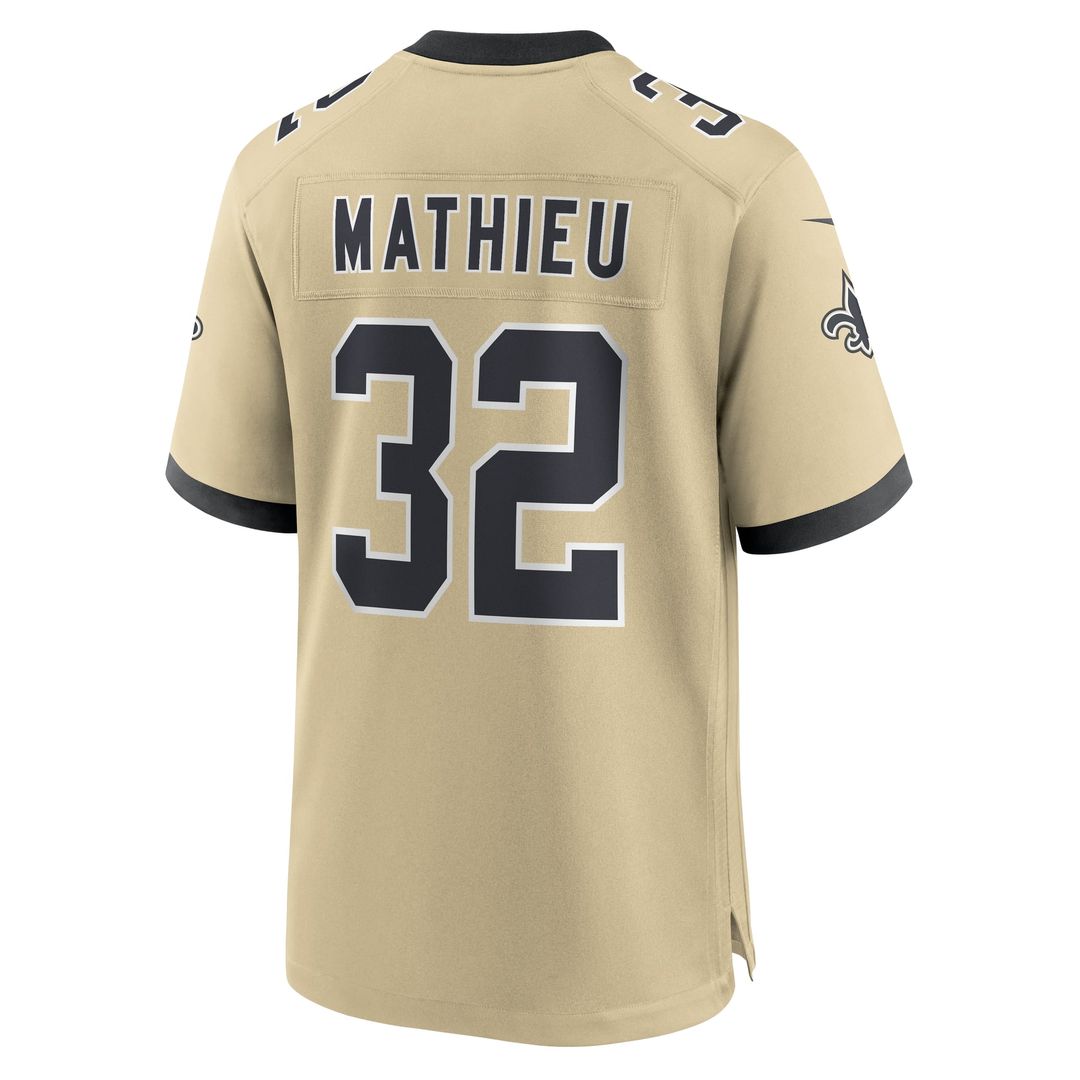 New Orleans Saints Tyrann Mathieu Nike Black Game Jersey product image 22