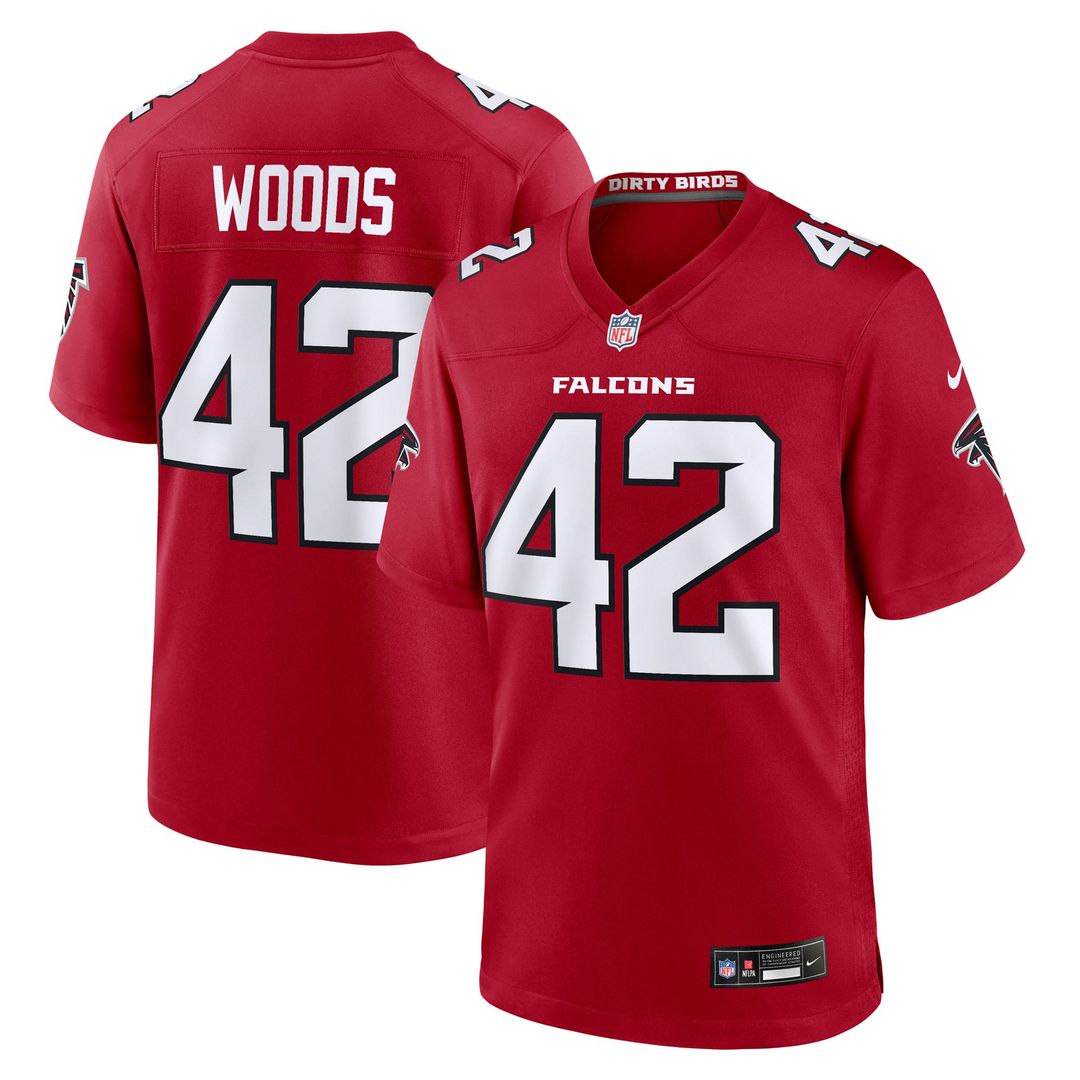Atlanta Falcons Josh Woods Nike Red Game Jersey product image 1
