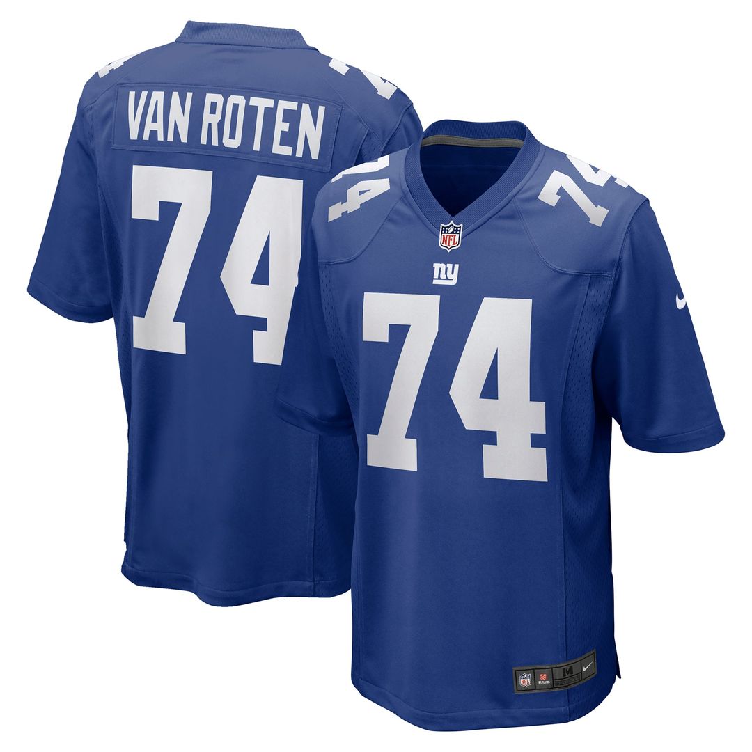 New York Giants Greg Van Roten Nike Royal Game Jersey product image 1