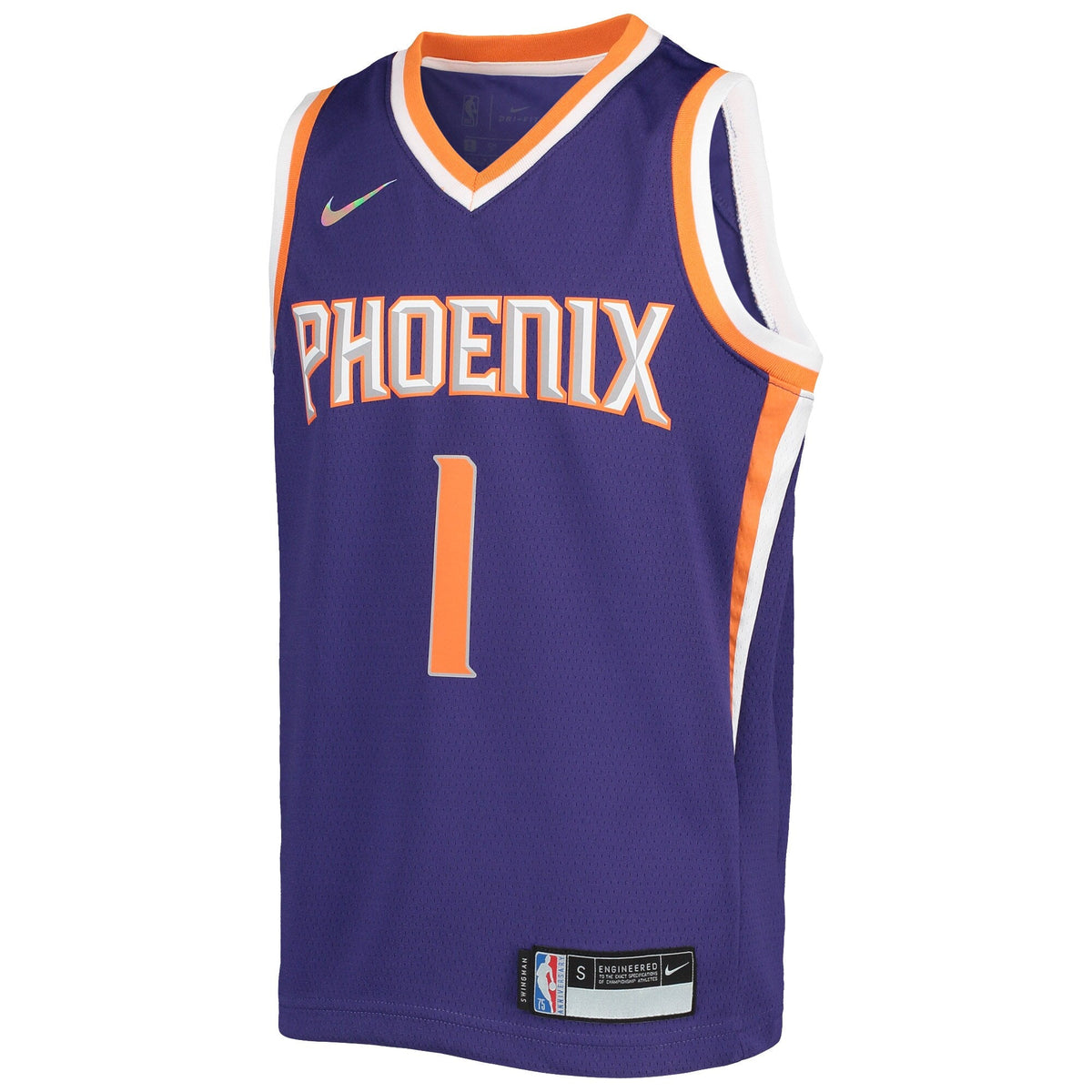 Devin Booker Phoenix Suns Nike Purple Icon Edition Swingman Jersey product image 2, provided for visual reference and