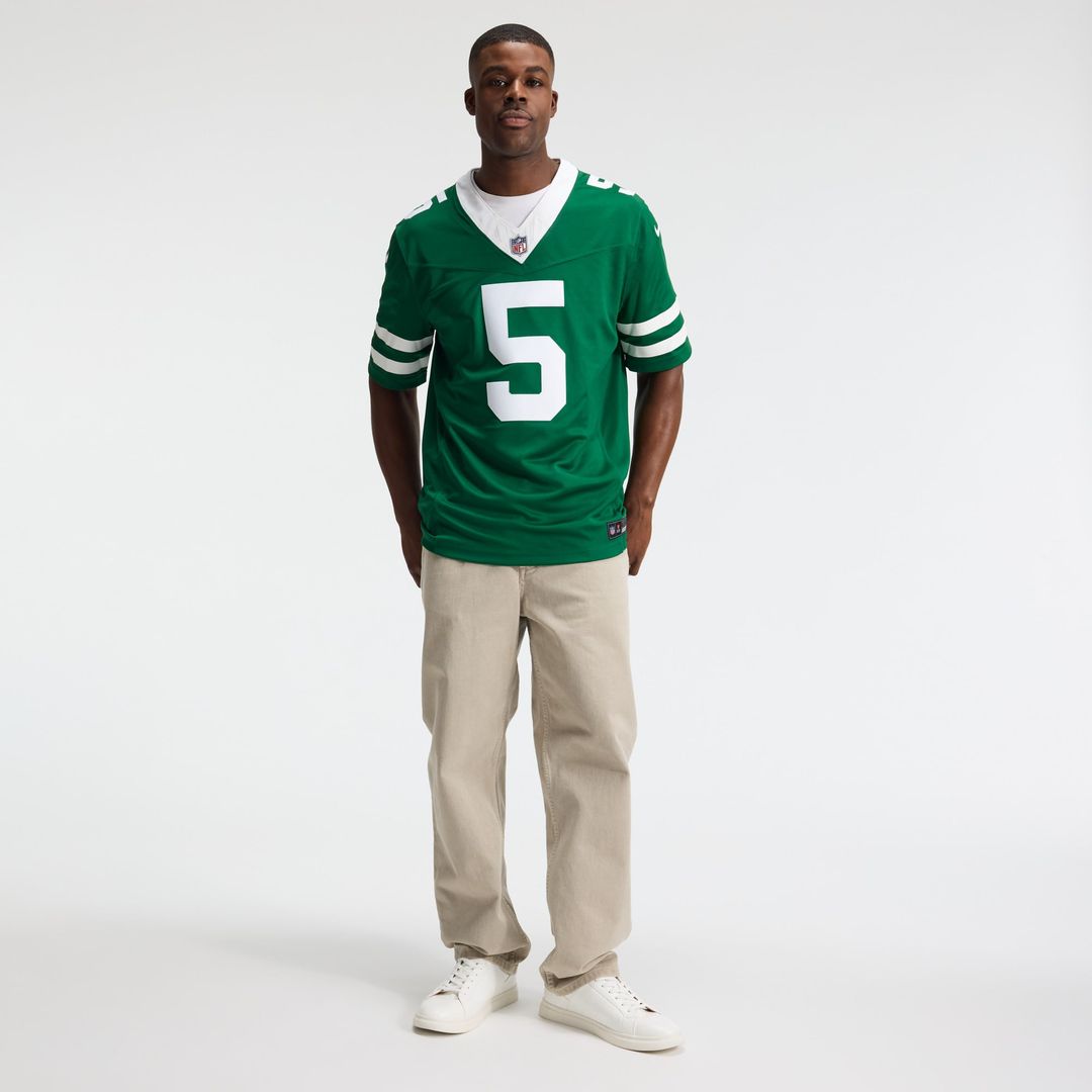 New York Jets Garrett Wilson Nike Legacy Green Team Vapor product image 4