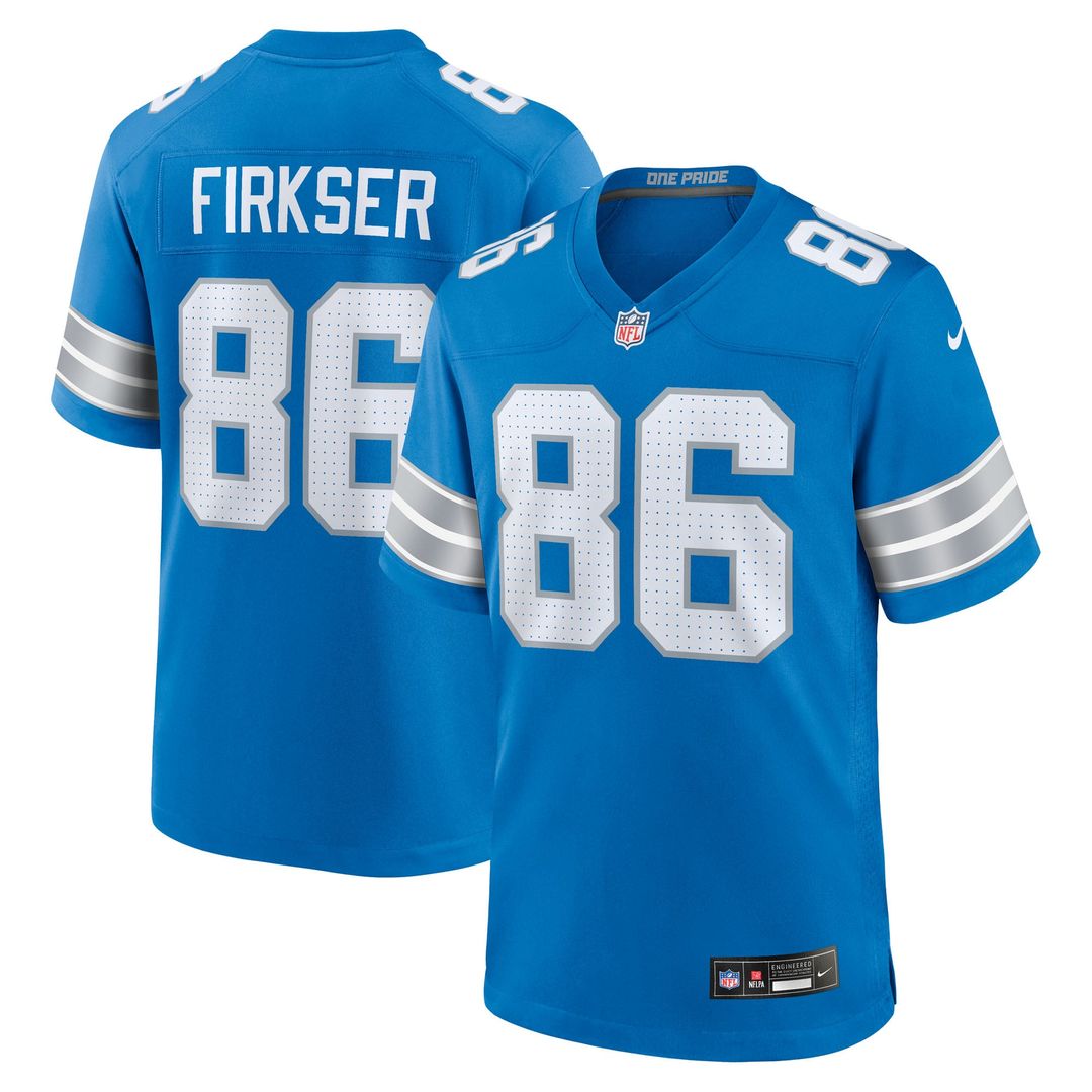 Detroit Lions Anthony Firkser Nike Blue Game Jersey product image 1